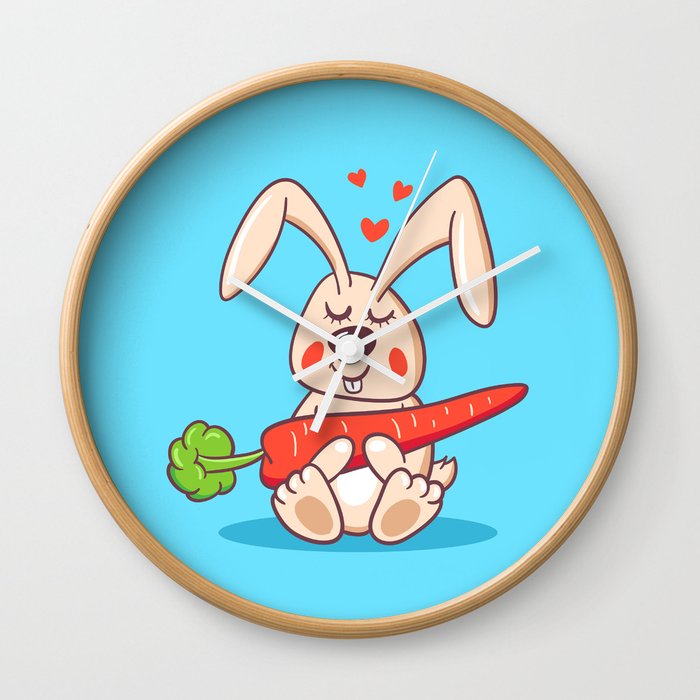 Happy bunny Wall Clock