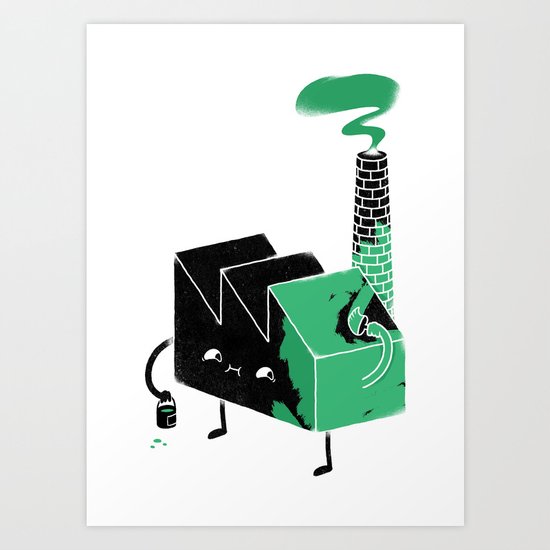Greenwashing Art Print
