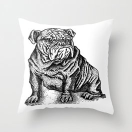 Sapphorica Creations- Philip the Bulldog Throw Pillow