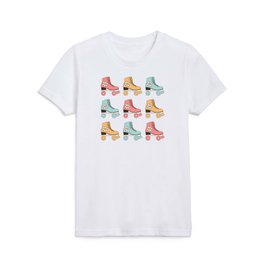 Vintage Roller Skates with Daisy Kids T Shirt