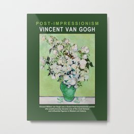 Roses by Vincent van Gogh (EP) Metal Print