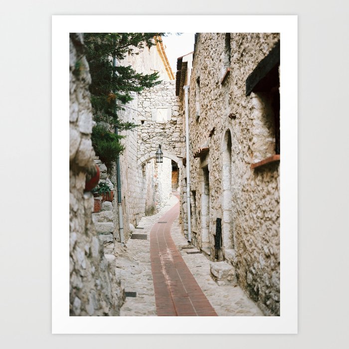 Eze Village - Alley Kunstdrucke Eze Village - Alley Kunstdrucke