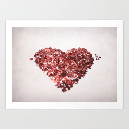 My Confetti Heart Art Print