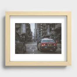 Hong Kong Street Recessed Framed Print