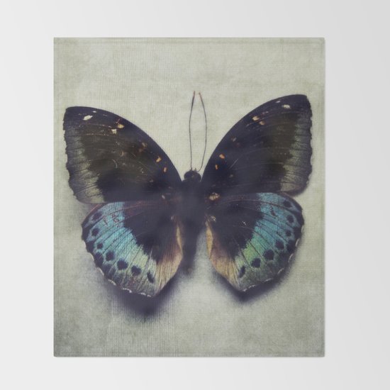vintage butterfly 4 throw blanket by kunstfabrik vintage butterfly 4 throw blanket by kunstfabrik