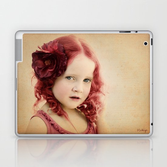 Mila as a Vintage Rose Laptop & iPad Skin