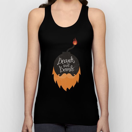 Beards not Bombs Unisex Tank Top
