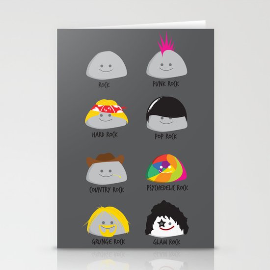 Rock tee rock!! Stationery Cards