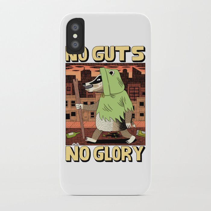 No Guts No Glory - Badger iPhone Case