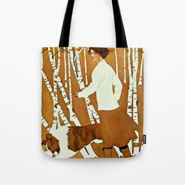Coles Phillips ‘Fadeaway Girl’ A Walk in the Woods Tote Bag