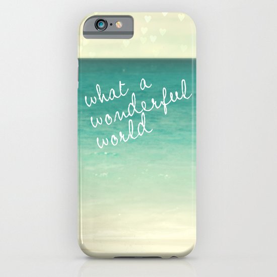 wonderful world iPhone & iPod Case