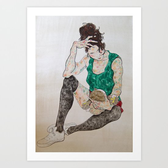 Her Doll Art Print