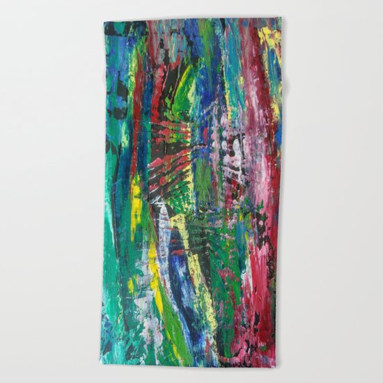 Abstract painting 12 Beach Towel