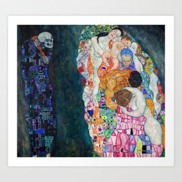 Gustav Klimt - Death and Life Art Print