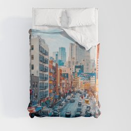 Colorful NYC Duvet Cover