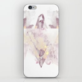 All that Shimmers - Pink + Gold Geode iPhone Skin