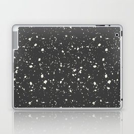 Dark Grey Terrazzo Seamless Pattern Laptop Skin
