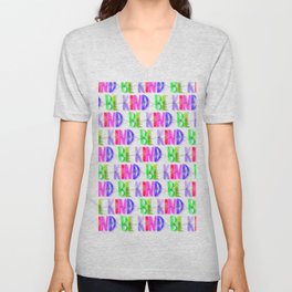 Be Kind Purples Pattern | Be Kind | Purple Pattern | Purple V Neck T Shirt