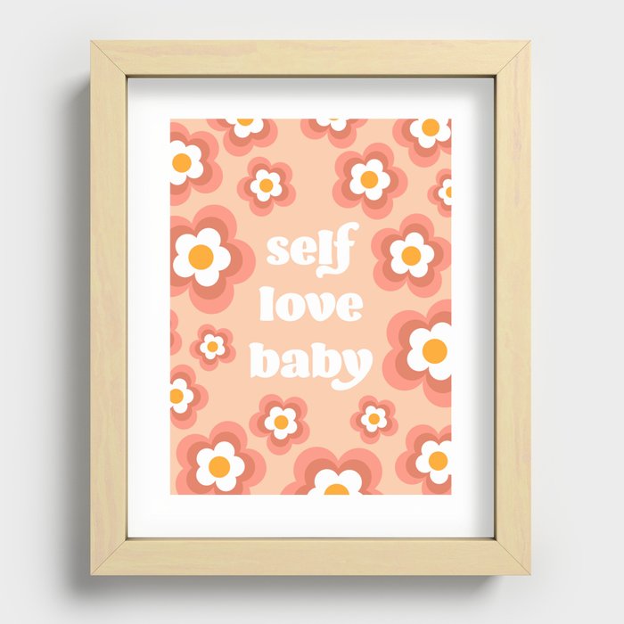Self Love Baby Recessed Framed Print