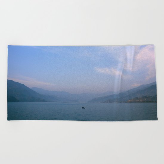 the fisherman's commute Beach Towel