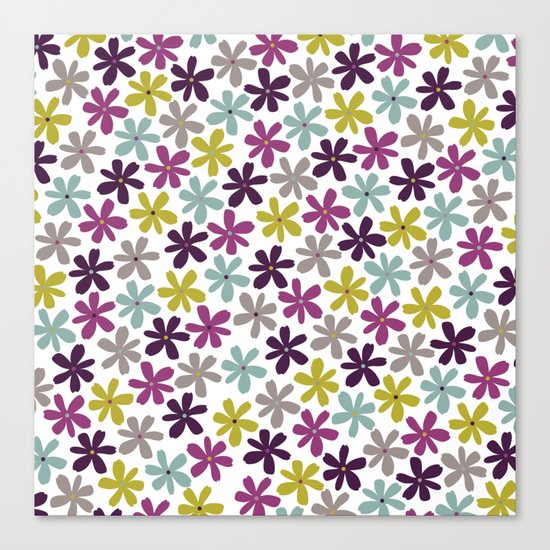 Allium Ditsy Canvas Print