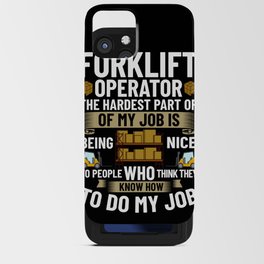 Forklift Operator Driver Lift Truck Training iPhone Card Case