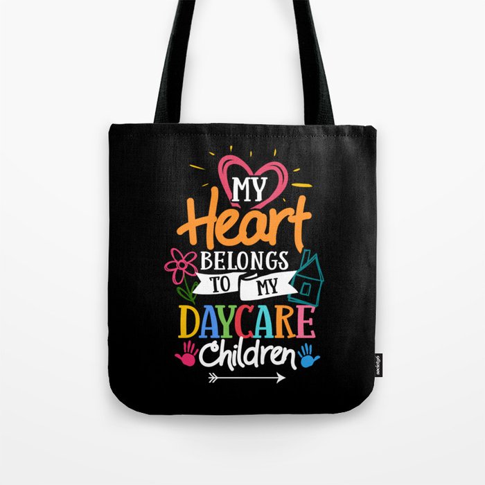 Daycare Provider Thank You Childcare Babysitter Tote Bag
