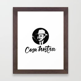 Cosa Nostra Framed Art Print