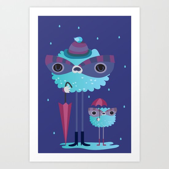 Looks like rain Art Print