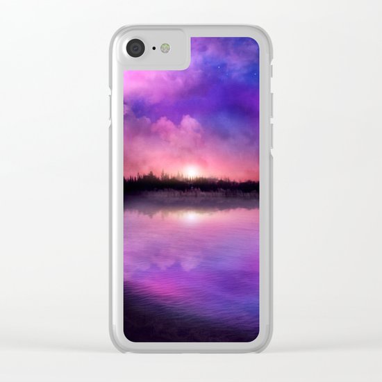 Sunset magic Clear iPhone Case