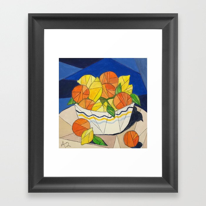 Orange&Lemon Framed Art Print