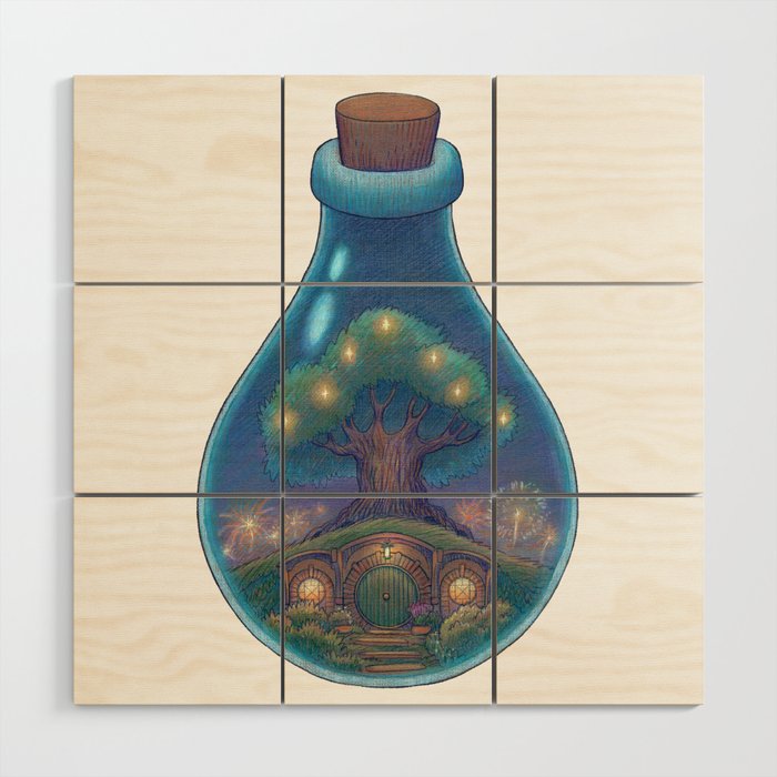 Jar of Halflings Wood Wall Art