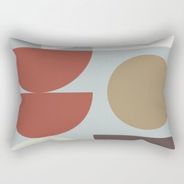 Mid Century Modern Geometric Shapes Rectangular Pillow
