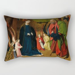 The Nativity, 1450 by Petrus Christus Rectangular Pillow