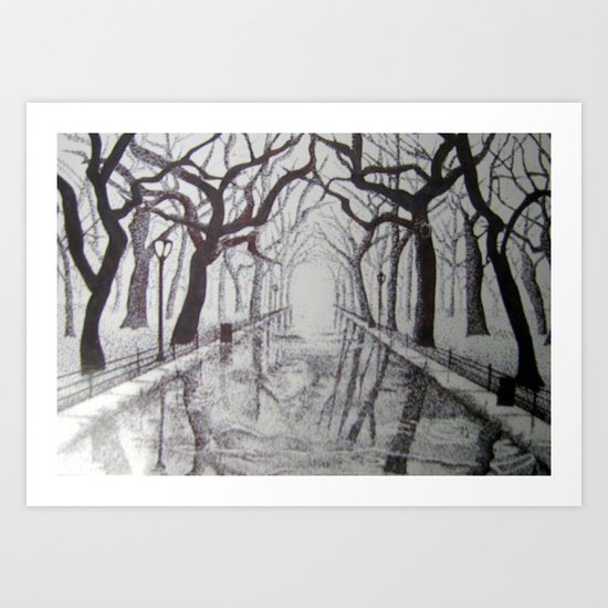 The Park Art Print