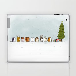winter animals on the christmas tree Laptop & iPad Skin