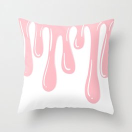 Unicorn Blood Throw Pillow | Pink, Digital, Slime, Unicorn, Gift, Friends, Best, Chic, Birthdaygift, Girly 