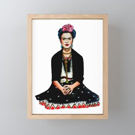 Frida Kahlo Mexican Artist Feminist Art Framed Mini Art Print