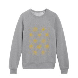 Mustard Sun Tribal Pattern Kids Crewneck