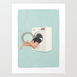 Laundry Quest Art Print