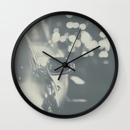 City Traffic in black and white Wall Clock