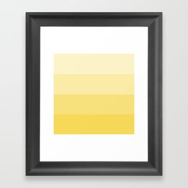 Four Shades of Yellow Framed Art Print
