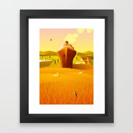 Wheat Field Framed Art Print
