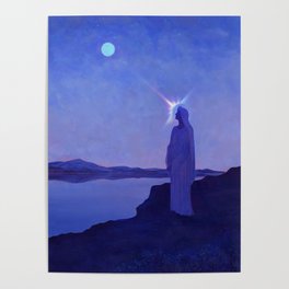 Full Moon Gazing Poster