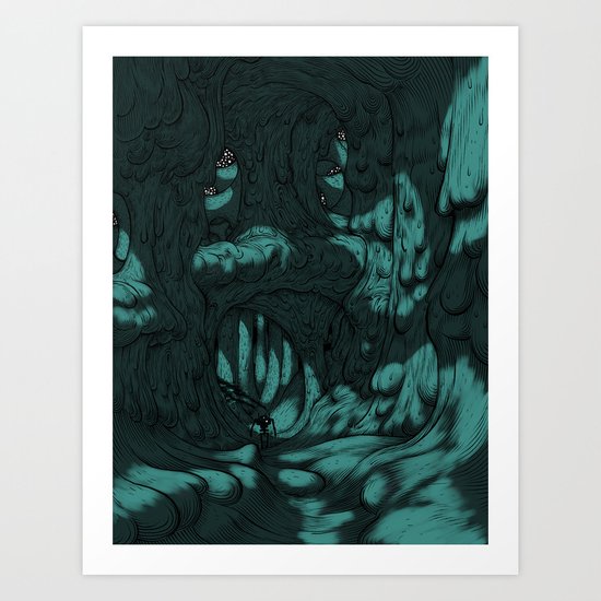 The Search for Pirx on Titan Art Print