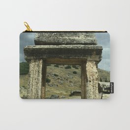 Northern Necropolis of Hierapolis Pamukkale Turkiye Carry-All Pouch | Heritage, Travel, Necropolis, Stone, Culture, City, Unesco, Architecture, Nature, History 