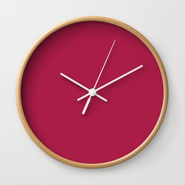 French Wine Red Wall Clock