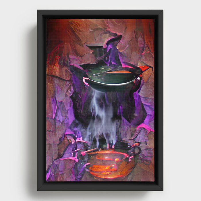 Witches Brew Framed Canvas