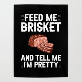 Smoked Brisket Beef Oven Rub Grill Smoker Poster