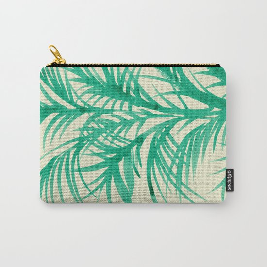 Mint Palms Carry-All Pouch